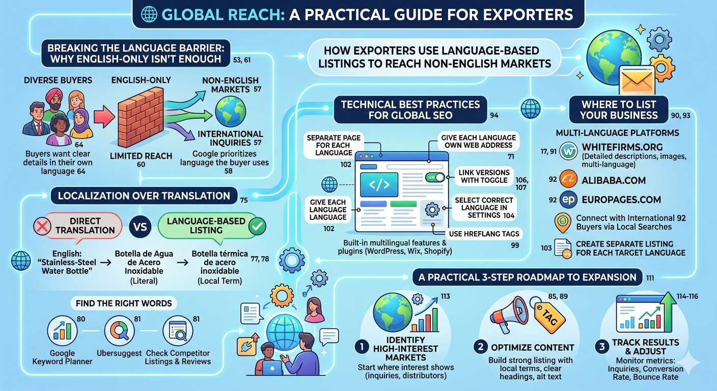 How Exporters Can Use Language-Based Listings to Reach Non-English Markets