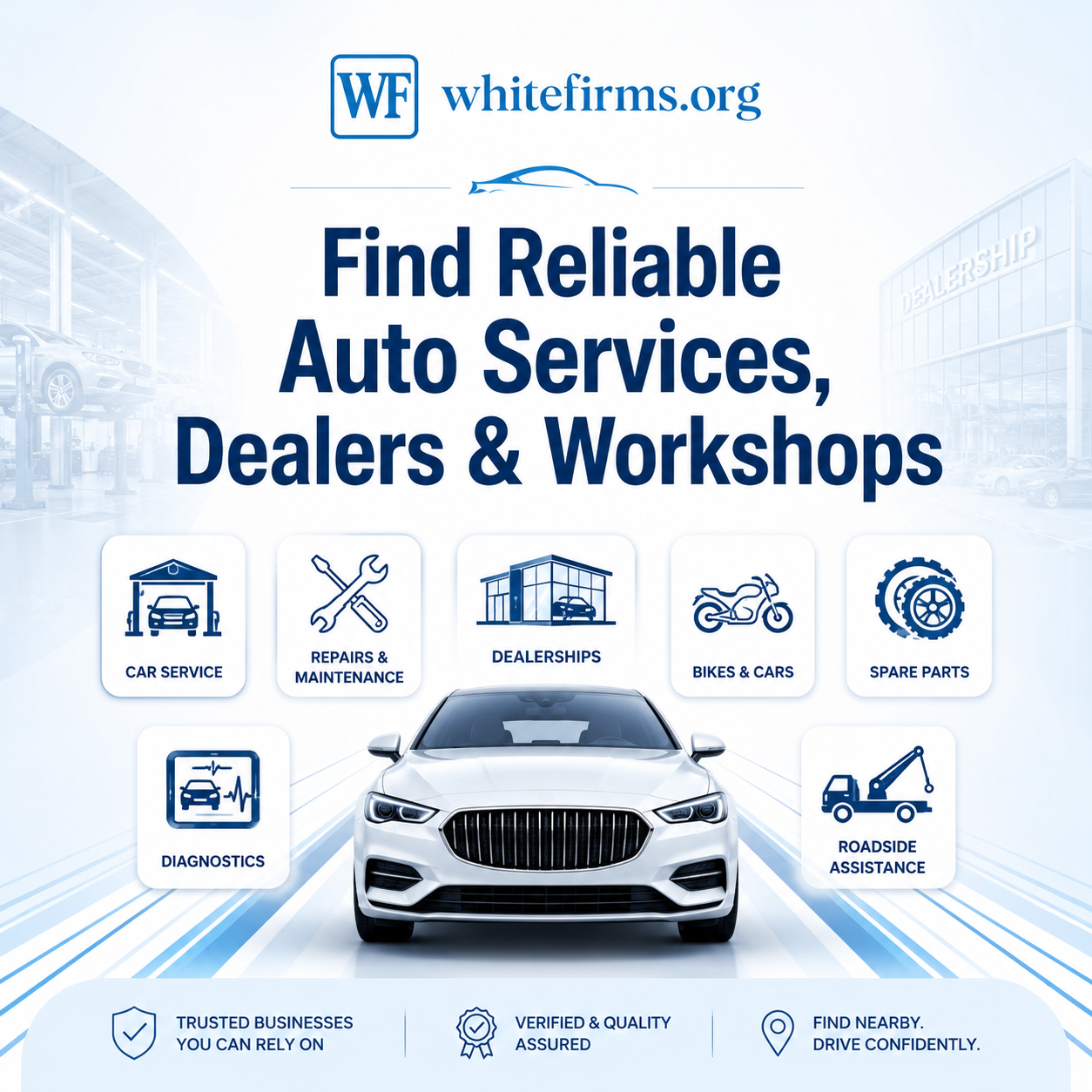 Find Reliable Auto Services, Dealers & Workshops