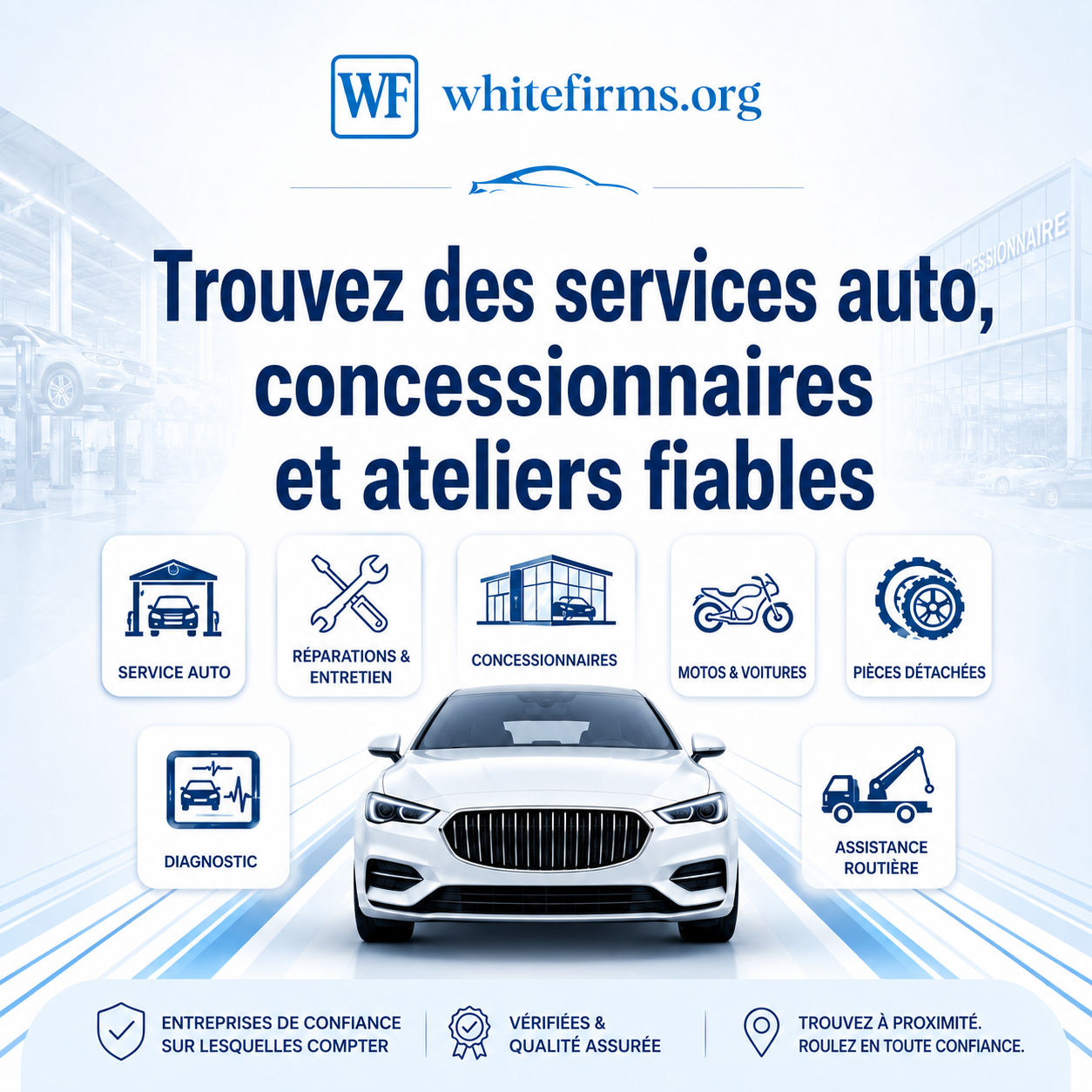 Kfz-Dienste & Autohäuser | Reparatur, Verkauf & Wartung | Whitefirms